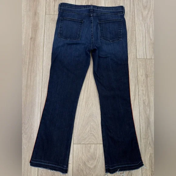 Veronica Beard Carolyn Baby Boot High Rise Jeans Stripe Size 27 - Picture 5 of 8